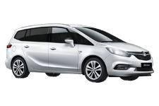 Car Hire Seaham - Vauxhall Zafira 5 + 2 - Minibus hire Seaham